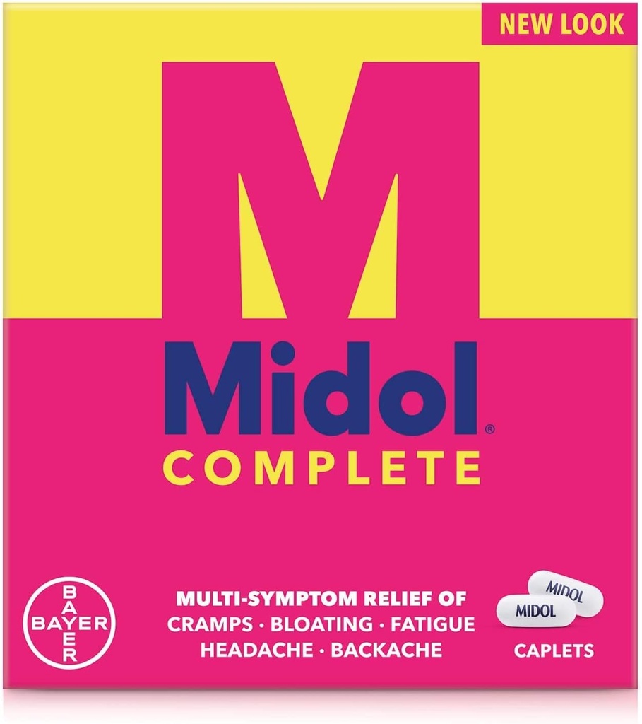 Midol Complete Caplets, 24-Count (pakket van 2), verpakking mei Vary