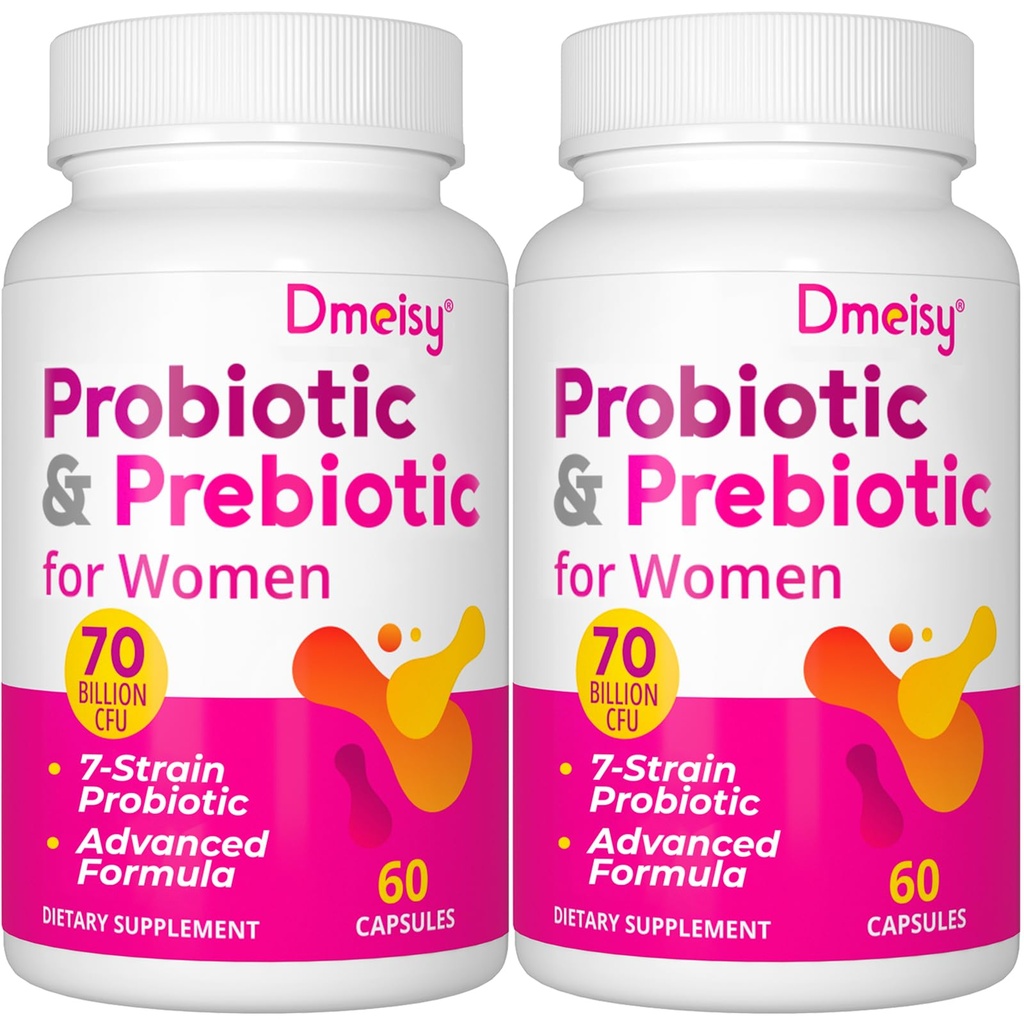 Vaginale Probiotica, 70 miljard CFU Probiotica voor vrouwen, 13-in-1 Womens Probiotic & Organic Prebiotics for Vaginanal, Urinary, pH Balance, Immune, Gut & Digestief, Bloating Health - 4 Months Supply