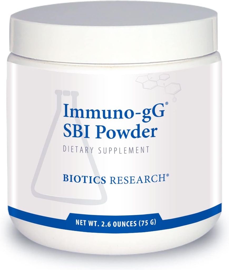 Biotics Research Immuno-gG SBI Powder Easy-to-Mix Powder Formula, Ultimate IgG, Complete Gut Health and Immune Support, Dairy Free, Immunoglobuline Concentraat - 2.6 Oz
