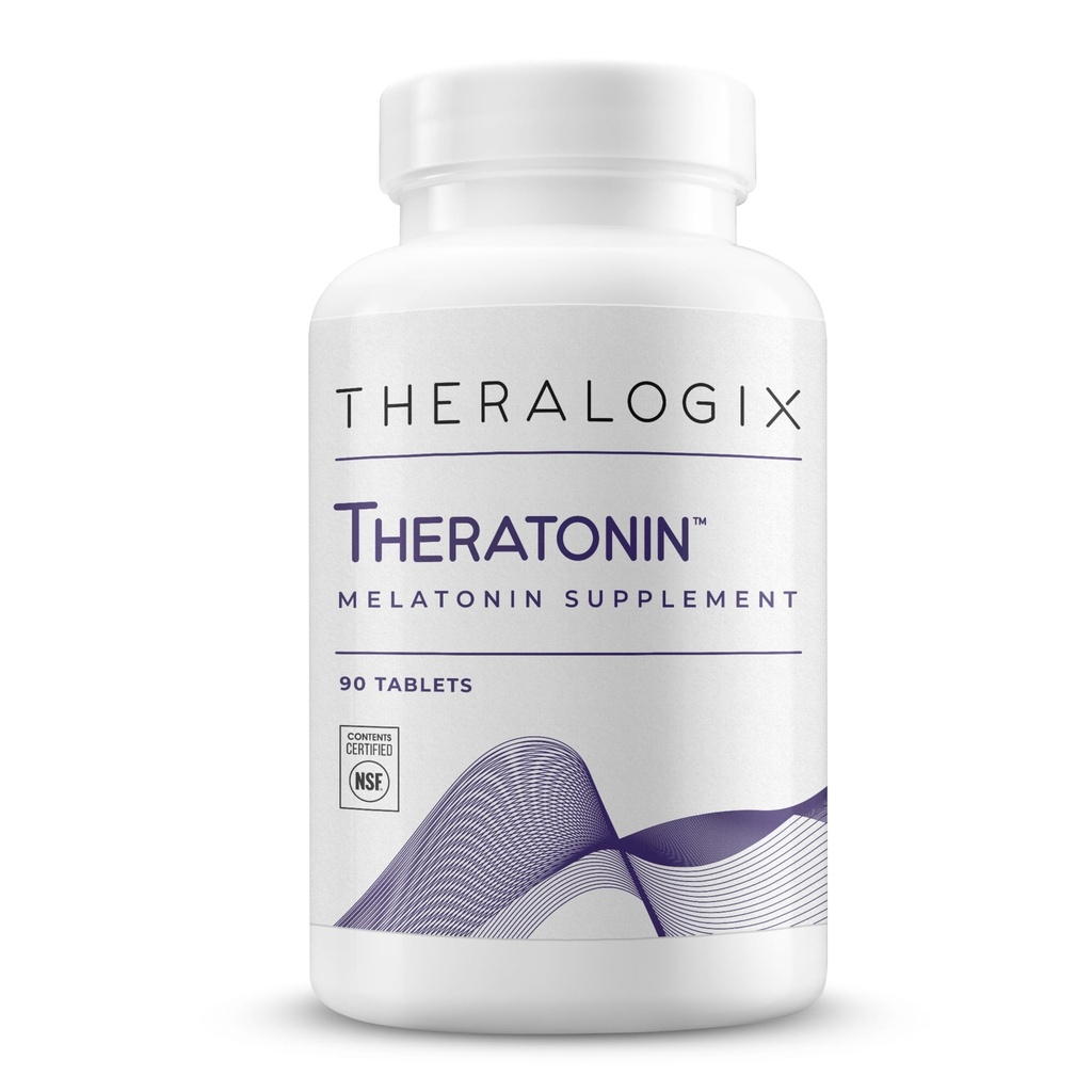 Theralogix Theratonine Melatonine Supplement - 90-Dag Supply - Slaap Ondersteuning Supplement - Melatonine te helpen een goede nacht slaap - Supplement voor vrouwen ter ondersteuning vruchtbaarheid - NSF Certified - 90 tabletten