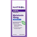 Natrol Melatonine 10mg Time Release Tablets, Slaap Dieet Supplement voor Rustige Slaap, 60 Melatonine Time Release Tablets, 60 Servings