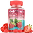 Melatonine Gummies - 10 mg Dieetsupplement - Aardbei Smaak - 120 Vegan Gummies - door NextGenU