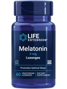 Levensverlenging Melatonine, 3 mg, Optimale slaapondersteuning, Gezonde circadiane ritmes, Cellular Defense, Glutenvrije, Niet-GGO, Vegetarisch, 60 kauwtabletten