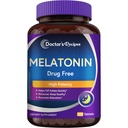 Recepten van de arts Melatonine 10 mg, Hoge Potency, Non-Habit vorming, Vegan, Slaapondersteuning supplementen voor mannen en vrouwen, Non-GMO, Geen Gluten, 120 tabletten