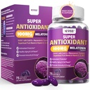 Melatonine 100 mg voor Antioxidant & Cognitive Health, Ultra High Dose Melatonine met CoQ10, Kurkuma, Trans-Resveratrol, Vitamine B12 C E voor Hersenen Anti-Aging, Cellular Repair and Energy, 75 Softgels