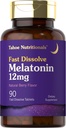 Tahoe Voedingsmiddelen Melatonine 12mg Fast loss Tablets 