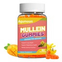 3000MG Mullein Gummies, Extra Strength Mullein Leaf Extract met Quercetin, Bromelain voor Lung Detox & Immune Support, Mango Flavor, 60 Tellen