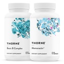 THORNE - Basic B Complex (60 capsules) & Memoractiv (60 capsules) Bundel - Ondersteunt de gezondheid van het brein, de energieproductie en de focus - Glutenvrij, zuivelvrij