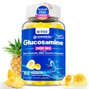 Sugar Free Glucosamine Chondroitin MSM Gummies - Max Strength Mobility Supplement for Women & Men w/ Glucosamine Sulfate 2000mg, Boswellia, Curcumin & Hyaluronic Acid - Flexibility Support - 60Cts