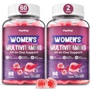 Gemethyleerde Multivitamine Gummy voor vrouwen - Vrouwen Multivitamine Gummies met Vitaminen A C D E, Gemethyleerde Folaat, Biotine, B Complex, Iron, CoQ10, Inositol - Multi Vitaminen voor Vrouwen 120 Tel.