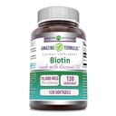 Verbazingwekkende Formules Biotine met Extra Virgin Biologische Kokosolie Supplement 
