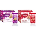 Quest Frosted Cookies Twin Pack met verjaardag Cake 1g Sugar 10g Proteïne 2g Net Carbs Glutenvrij 8 Tellen en Aardbei Cake 1g Suiker 10g Proteïne 2g Net Carbs Glutenvrij 16 Cookies