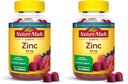 Nature Made Zink Supplementen 30 mg Per Serving, Dieetsupplement voor Immune Health en Antioxidant Ondersteuning, 60 Zink Gummies, 30 Day Supply, (pakket van 2)