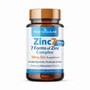 Zink7: 7-in-1 Zinkcomplex 50mg - Maximale absorptie voor Immune Defense, Deep Sleep & All-Day Energy, Hormone Balance, Mental Focus & Metabolisme Ondersteuning 60 Vegan Capsules