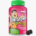 Flintstones Vitaminen voor Picky Kids + Iron, Kids Multivitamine Gummies met vitamine C, D, E, B6 en ijzer, Gummy Vitaminen, Grape Flavored, 60 Gummies