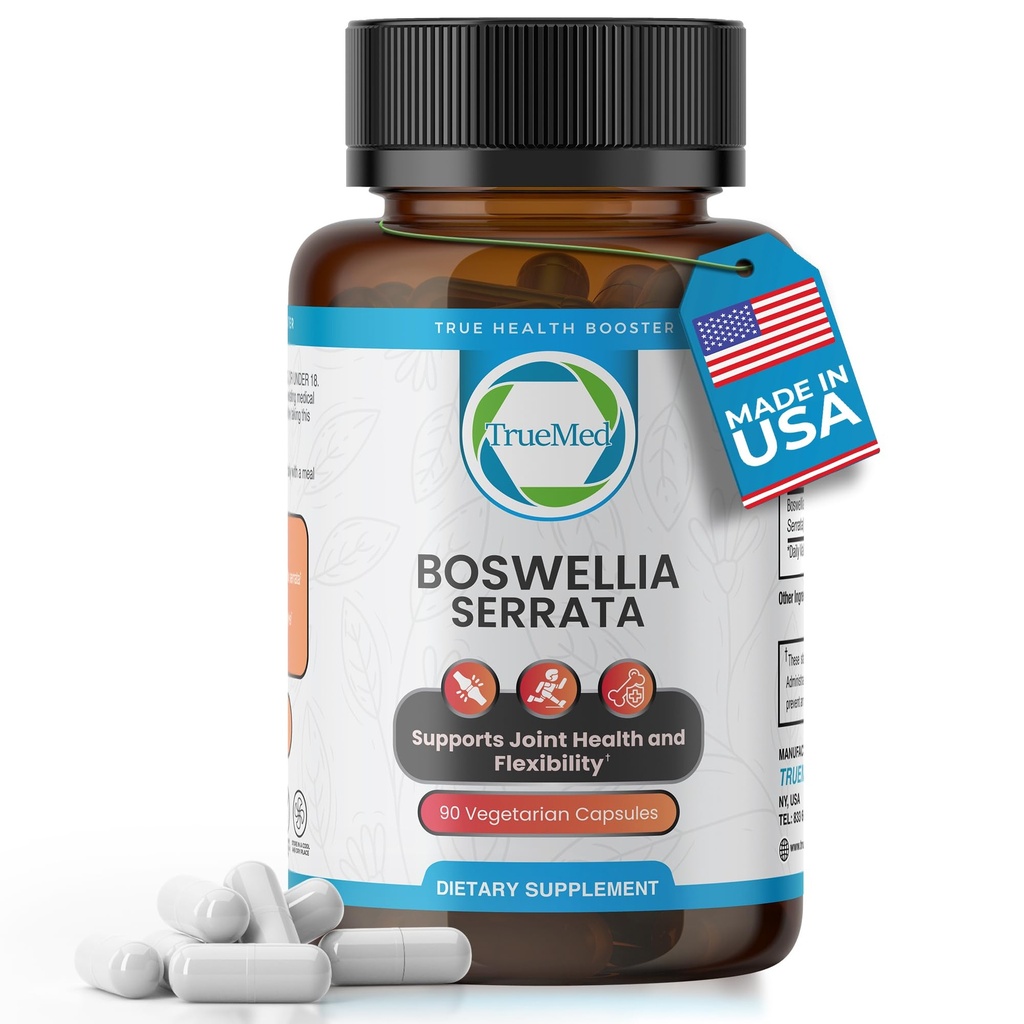Boswellia Serrata 600mg 65 Boswellic Acid Extract ondersteunt Joint Comfort, flexibiliteit en mobiliteit Natuurlijke kruiden Wellness Supplement Vegan, Non-GMO, Glutenvrije 90 Veg Capsules.