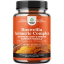 Boswellia Extract Capsules met Kurkuma - Advanced Immune Health Support Supplement - Kurkuma & Boswellia Serrata Capsules 500 mg per portie voor Body Detox & Gezonde gewrichten - 90 Tel.