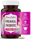 Mama Natural Prenatal Probiotics for Women – Gut & Immune Support for Pregnancy, Breastfeeding & Postpartum* | 25 Billion CFU, 12 Strain Probiotic & Prebiotic Blend to Support Mom and Baby