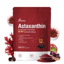 10 in 1 Astaxanthine 12 mg Supplementen, 4 maand levering, Astaxantina Antioxidant van Verse Hematococcus Pluvialis, Bevat Lycopeen, Grape Seed, Vitamine E, & Meer ondersteunt oog, gewrichten, huidgezondheid
