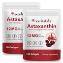 Astaxanthine Supplementen 12mg - 120 Softgels 