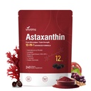 VivoNu Astaxanthine 12mg Supplementen, 240 Softgels, Verse Hematococcus Pluvialis 10 in 1 Astaxanthine Antioxidant Supplementen, Ondersteunt oog, huid, gewrichts, hersenen, hart en immuunsysteem Gezondheid