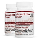 TURNER Nieuw-Zeeland Astaxanthine Vermogen met UAF1000+, Antioxidant Supplement, 12mg Astaxanthine, 60 Servers, 2 Fles