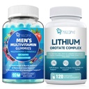 Migcopat Mannen Multivitamine Gummies & Lithium Orotate Complex Bundle, Omega-3, Magnesium