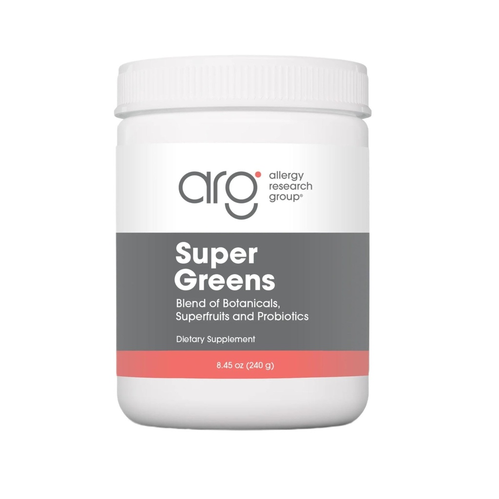 ARG Super Greens Powder - levert 4,4 g Greens Blend - Nutriënt-Dense Green Powder Supplement - Chlorella & Spirulina Powder - Algehele gezondheid en welzijn ondersteuning - 30 porties - 8,45 oz