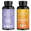 Happy Healthy Hippie Glow for It Astaxanthine Supplement & Go with the Flow Perimenopause Supplements for Women