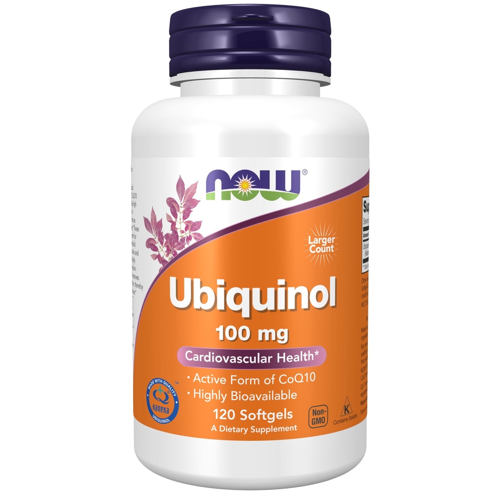 Nu Supplementen, Ubichinol 100 mg, Hoge Biobeschikbaarheid (De Actieve Vorm van CoQ10), 120 Softgels