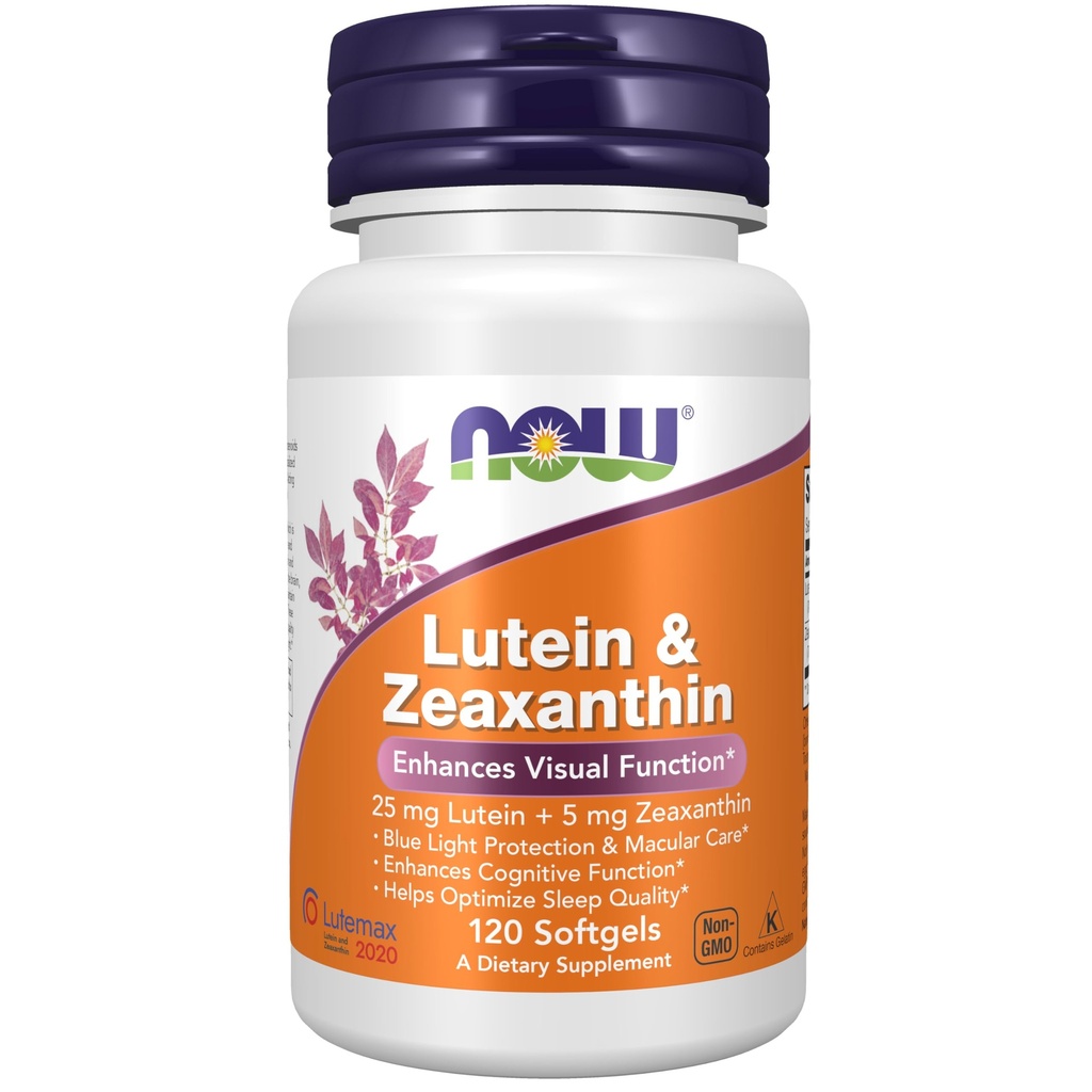 Nu Supplementen, Luteïne & Zeaxanthine met 25 mg Luteïne en 5 mg Zeaxanthine, 120 Softgels