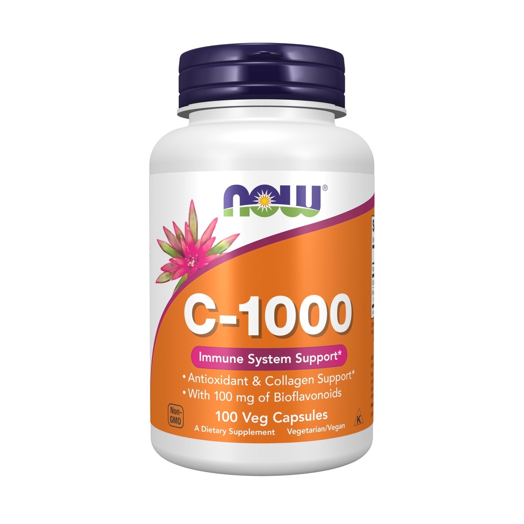 NOW Foods Supplementen, Vitamine C-1.000 met 100 mg Bioflavonoïden, Antioxidant bescherming*, 100 Veg Capsules