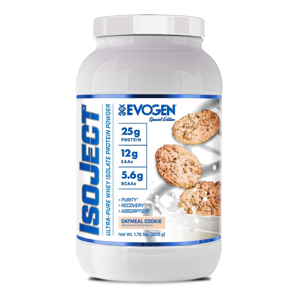 Evogen Isoject - Wei Protein Isolaat Ultra-Pure Wei Proteïne Poeder met Ignitor Enzymen, BCAA's, en EAA's Enhanced Absorptie & Recovery