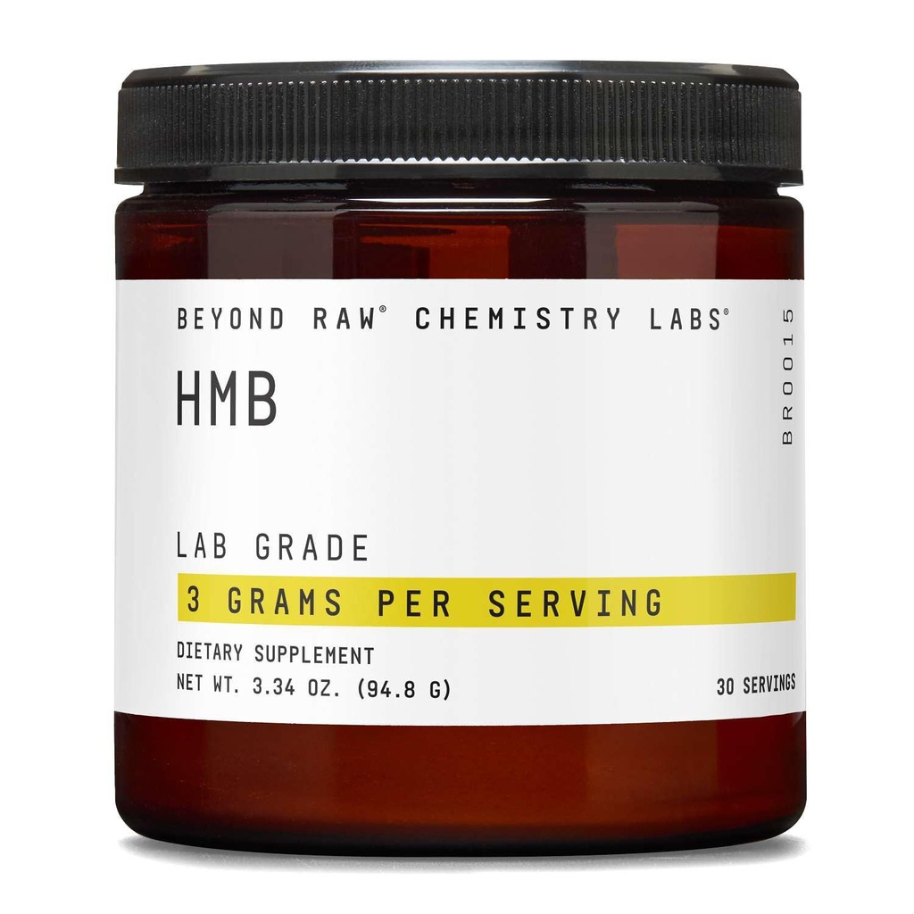 BEYOND RAW Chemie Labs HMB Poeder, Verhoog prestaties, 30 porties