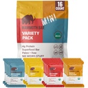 Mammoth Bar Mini - Variety Pack of our Mini Organic Protein Bars – Made with Premium Nuts & Egg White Protein • Organic • Paleo • Gluten Free • GMO Free • Raw - 16 Mini Bars