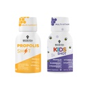 Bee and You Propolis Shot and Kids Shot Bundle, Natural Propolis Shot Supplement, Antioxidanten, Vitamine C, VIT D3, Zink, Orange Juice, Raw Honey 2 * 12 flessen