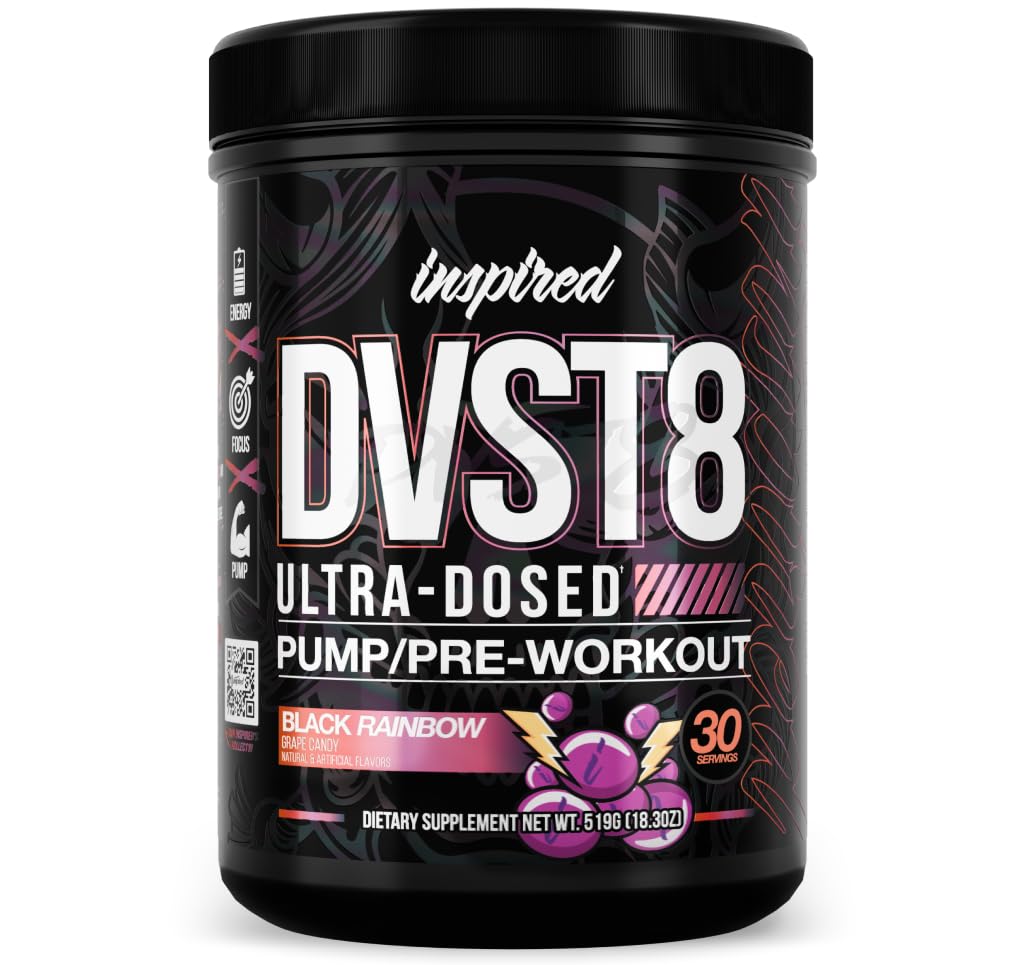 Geïnspireerd DVST8 25 Preworkout Poeder - Zwarte Regenboog