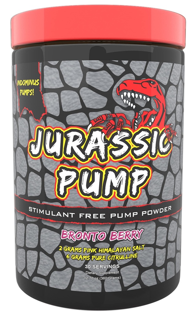 Muscle Pump Powder (Berry) - Non-Stimulant Preworkout, Nitric Oxide Booster - 6 Gram Citrulline, 2 Gram Roze Himalaya Zout, Agmetine, Granaatappel Stim Gratis 30 Servers