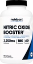 Nutricost Nitric Oxide Booster 2250 mg, 180 capsules - 750 mg per Casule, 60 porties - Glutenvrij en niet-GMO