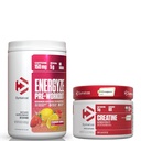 Bundel van Dymatize Energyze Pre Workout Powder en Creatine Monohydraat Combo voor training en herstel