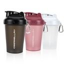 3 Pack Shaker flessen voor eiwitmixen, 17 oz kleine Protein Shaker fles met handvat, Gym Shaker Cups met Blending Ball voor pre-workout, BPA-Free & Dishwasher veilig (zwart, wit, roze)