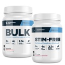 Transparent Labs Bulk Pre-Workout Powder (30 Servings, Tropical Punch) & Stim-Free Pre-Workout Powder (30 Servings, Strawberry Lemonade)