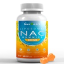 Liposomal NAC Gummies 600mg, N-Acetyl Cysteine Supplement voor kinderen & volwassenen, met Kurkuma, Gember, Zwarte Peper, Immune, Lever & Lung Ondersteuning, Antioxidant, Suikervrije Ananas smaak, 60 Counts