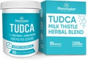 Flora Fusion Dr. Miller's TUDCA met Milk Thistle Extract, 1000mg per Serving, Lever en Gallblad Cleanse Supplement, Ondersteunt de leverfunctie, 90 Capsules (45-Day Supply)