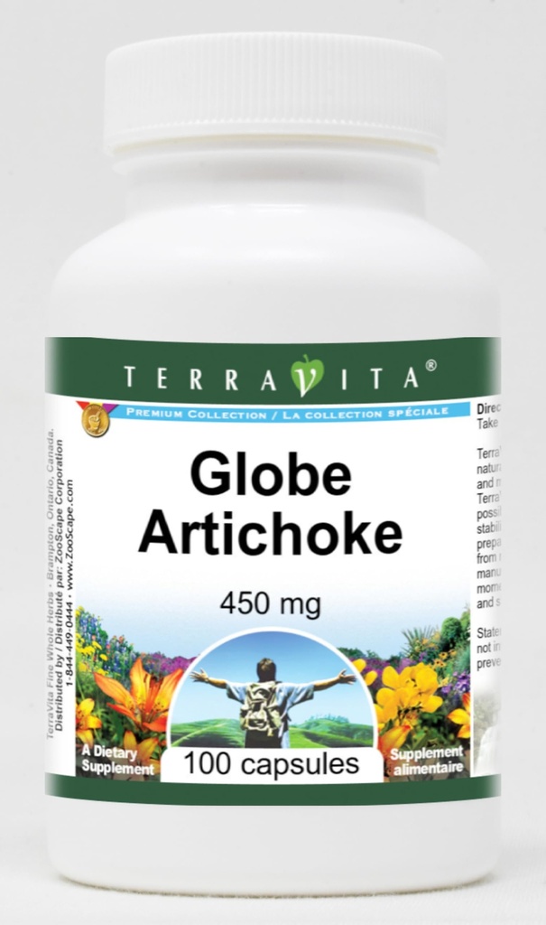 Globe Artichoke - 450 mg (100 capsules, ZIN: 520262)