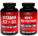 Divine Bounty Vitamine K2 met D3 & mannen multivitamine bundel