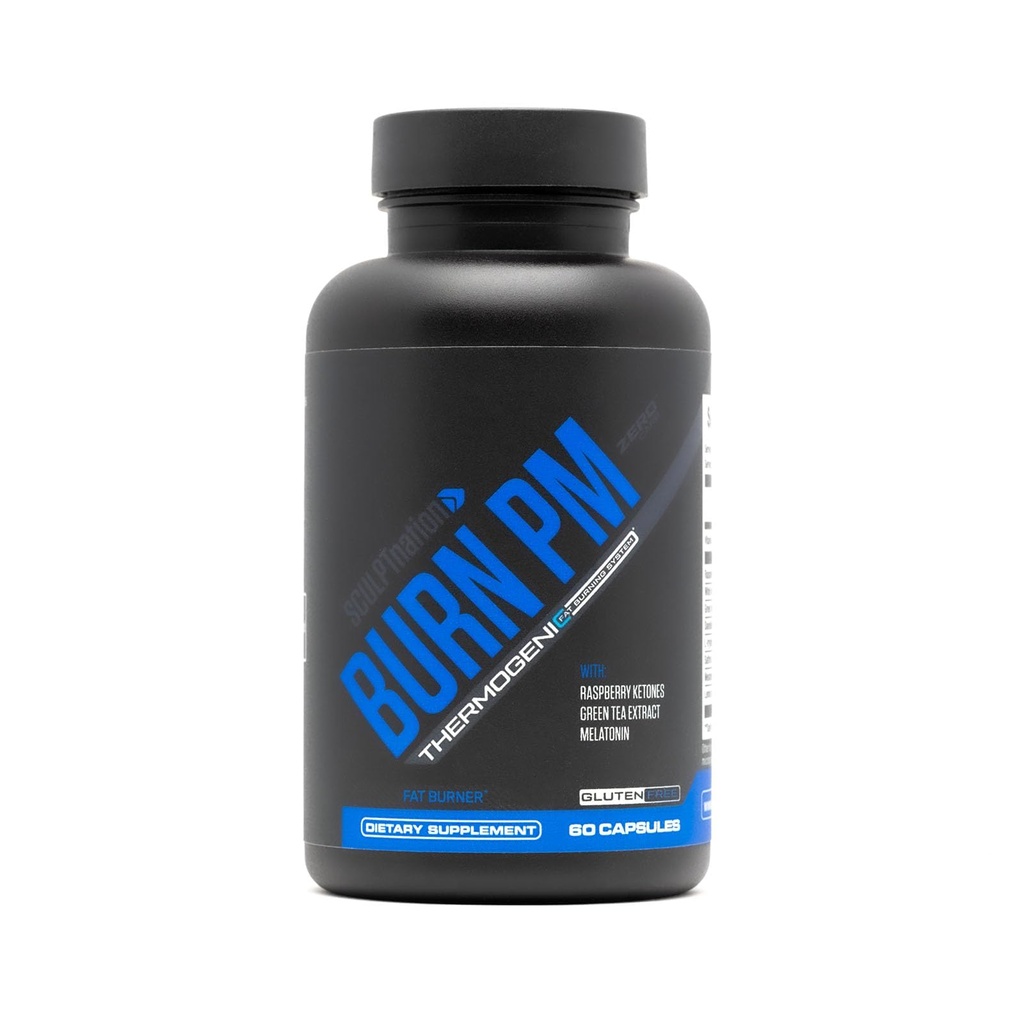 Sculpt Nation by V Shred Burn PM - Night Time Fat Burner - Appetite Suppressant en gewichtsverlies Ondersteuning - Framboos Ketonen, Green Coffee Bean Extract, Melatonine - 60 Glutenvrije Capsules