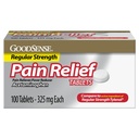 Pijnverlichting, Acetaminofen tabletten 325 mg, regelmatige sterkte, pijnstiller en koortsreducer
