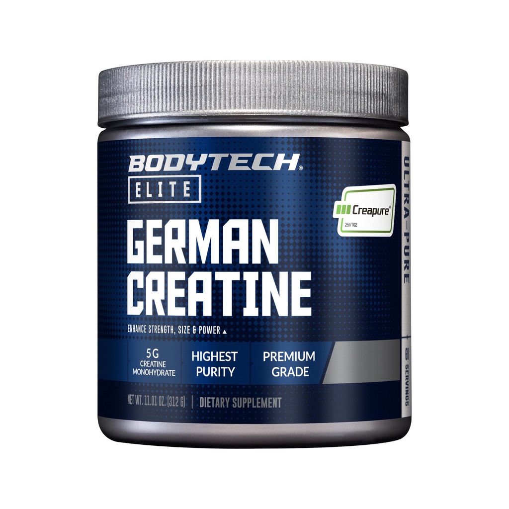 BodyTech Elite German Creatine with Creapure, Unflavored, 60 Servings