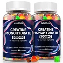 Creatine Monohydrate Gummies 5g for Women & Men - Creatine Gummies for Women Pre Workout Chewables with L-Taurine & Alpha GPC, Sugar-Free Muscle Builder, Energy Boost, Vegan Non-GMO (160 Count)